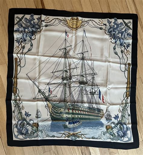 RARE VINTAGE Hermes Scarf Carré 90 BOCAGE Foulard 100